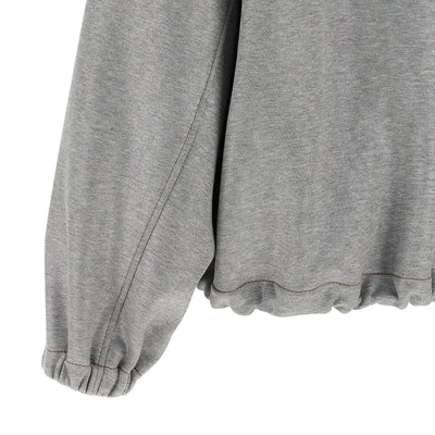 Brunello Cucinelli Shiny Zipper Pull Bomber Jacket