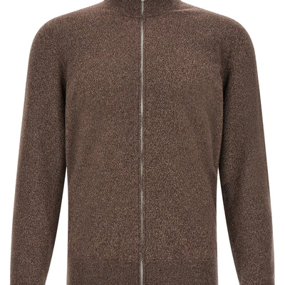 Brunello Cucinelli High Neck Cardigan With Zip
