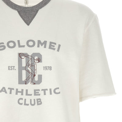 Brunello Cucinelli Short Sleeved Sweatshirt