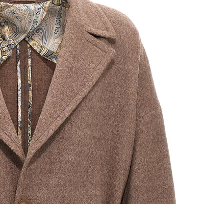 Etro Single-breasted Wool Coat