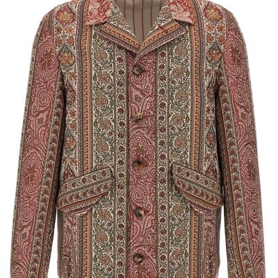 Etro Balmacaan Neck Overshirt