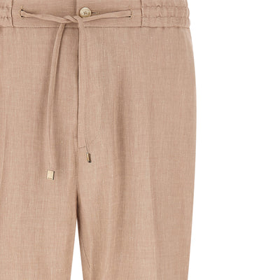 Etro Flamed Linen Joggers