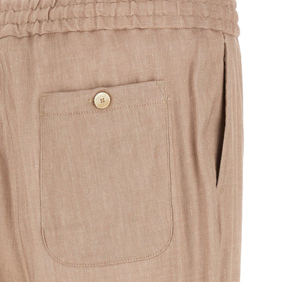 Etro Flamed Linen Joggers