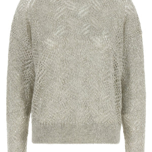 Brunello Cucinelli Dazzling Abstract Leaf Sweater