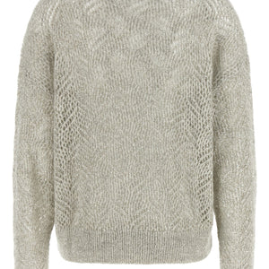 Brunello Cucinelli Dazzling Abstract Leaf Sweater