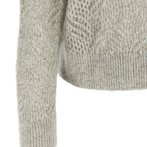 Brunello Cucinelli Dazzling Abstract Leaf Sweater