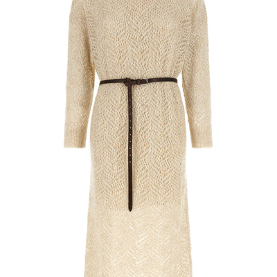 Brunello Cucinelli Dazzling Abstact Leaf Dress
