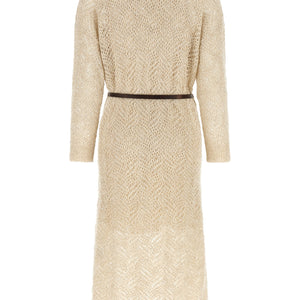 Brunello Cucinelli Dazzling Abstact Leaf Dress