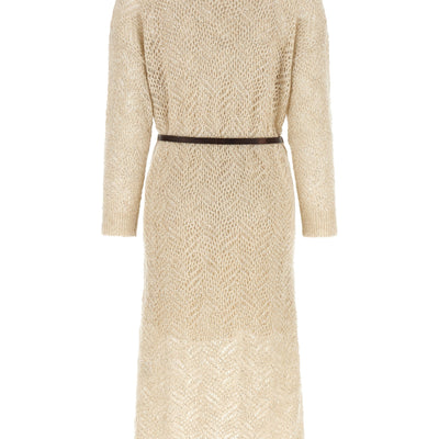 Brunello Cucinelli Dazzling Abstact Leaf Dress