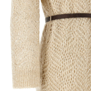Brunello Cucinelli Dazzling Abstact Leaf Dress