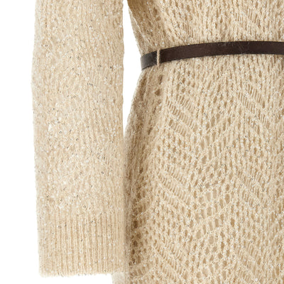 Brunello Cucinelli Dazzling Abstact Leaf Dress