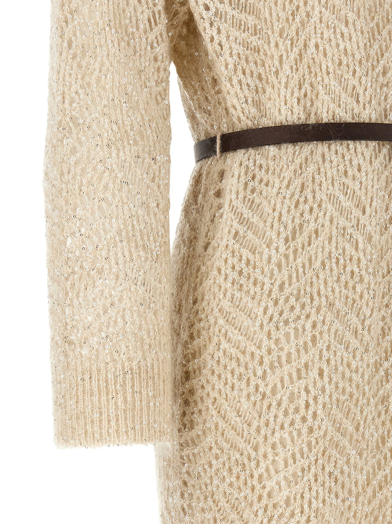 Brunello Cucinelli Dazzling Abstact Leaf Dress