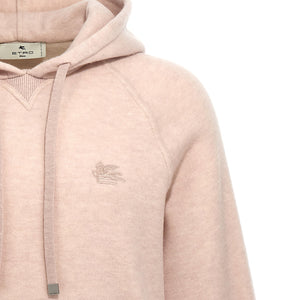 Etro Logo Embroidery Wool Hoodie