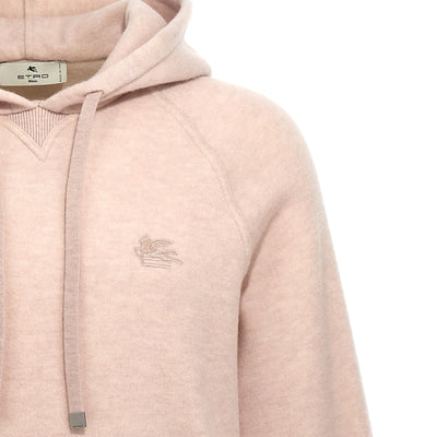 Etro Logo Embroidery Wool Hoodie