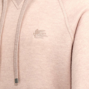 Etro Logo Embroidery Wool Hoodie