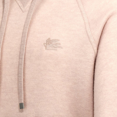 Etro Logo Embroidery Wool Hoodie
