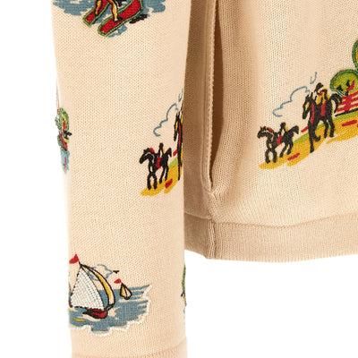 Bode Beaded Camp Cardigan