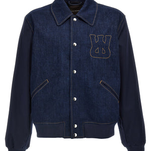 Wales Bonner The Echo Denim Varsity Jacket
