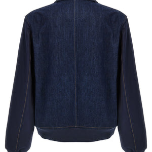 Wales Bonner The Echo Denim Varsity Jacket