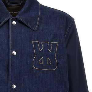 Wales Bonner The Echo Denim Varsity Jacket