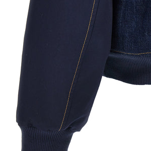 Wales Bonner The Echo Denim Varsity Jacket