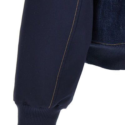 Wales Bonner The Echo Denim Varsity Jacket