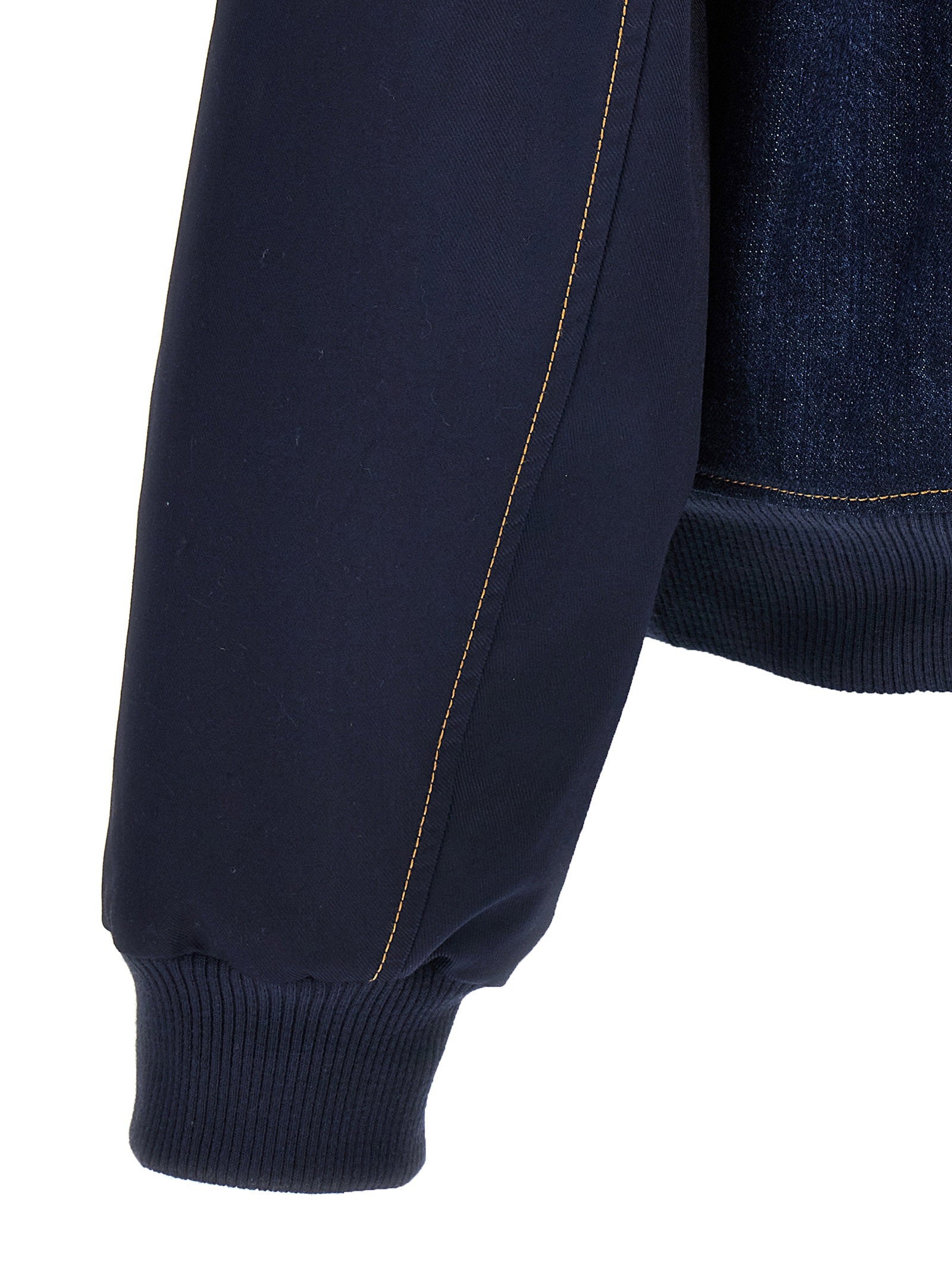 Wales Bonner The Echo Denim Varsity Jacket