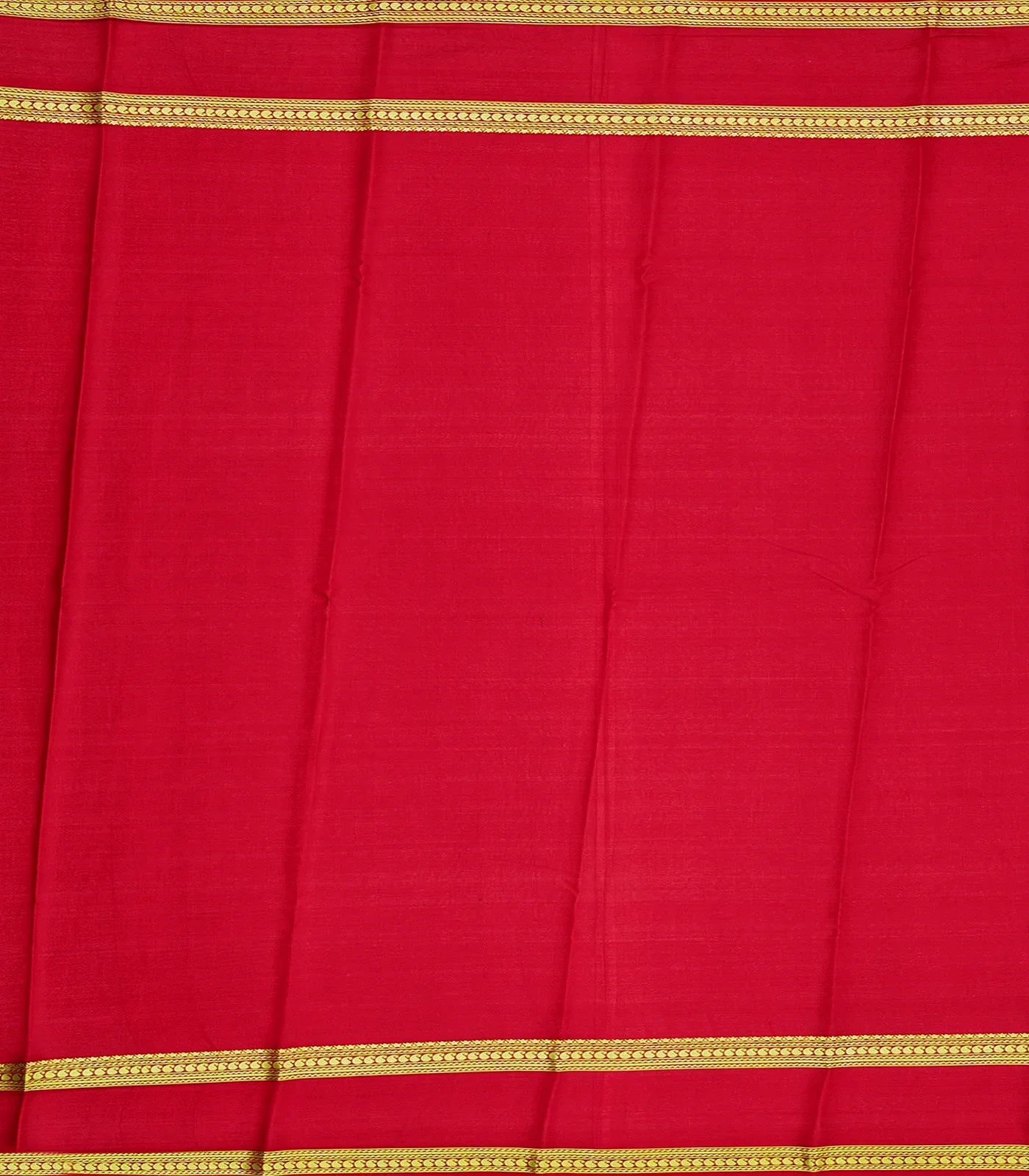 Olive Green Mysore Plain Crepe Silk Saree With Mango Motifs-Olive Green