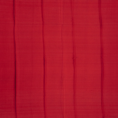 Leafy Green Mysore Plain Crepe Silk Saree With Temple Border-Leaf Green