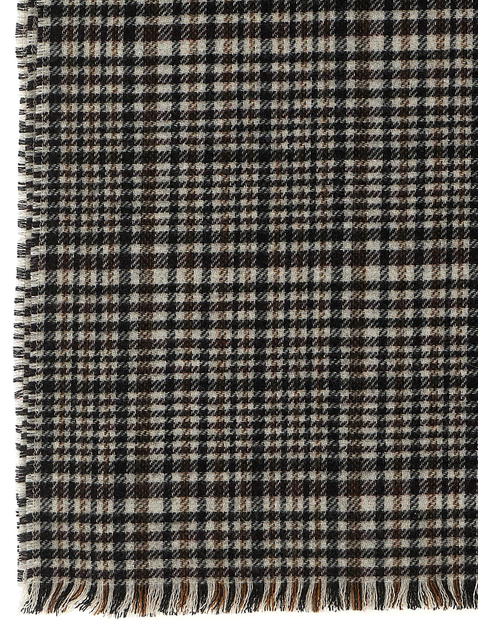 Brunello Cucinelli Prince Of Wales Cashmere Scarf