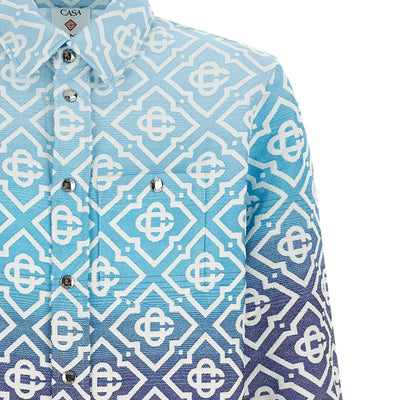 Casablanca Shacket Monogram Gradient Jacquard