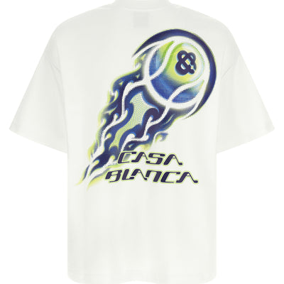 Casablanca Flaming Tennis Ball T-shirt