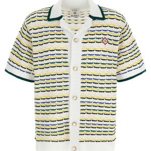 Casablanca Tuck Stitch Short Sleeve Shirt