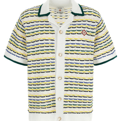 Casablanca Tuck Stitch Short Sleeve Shirt