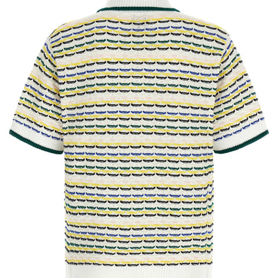 Casablanca Tuck Stitch Short Sleeve Shirt