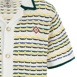 Casablanca Tuck Stitch Short Sleeve Shirt