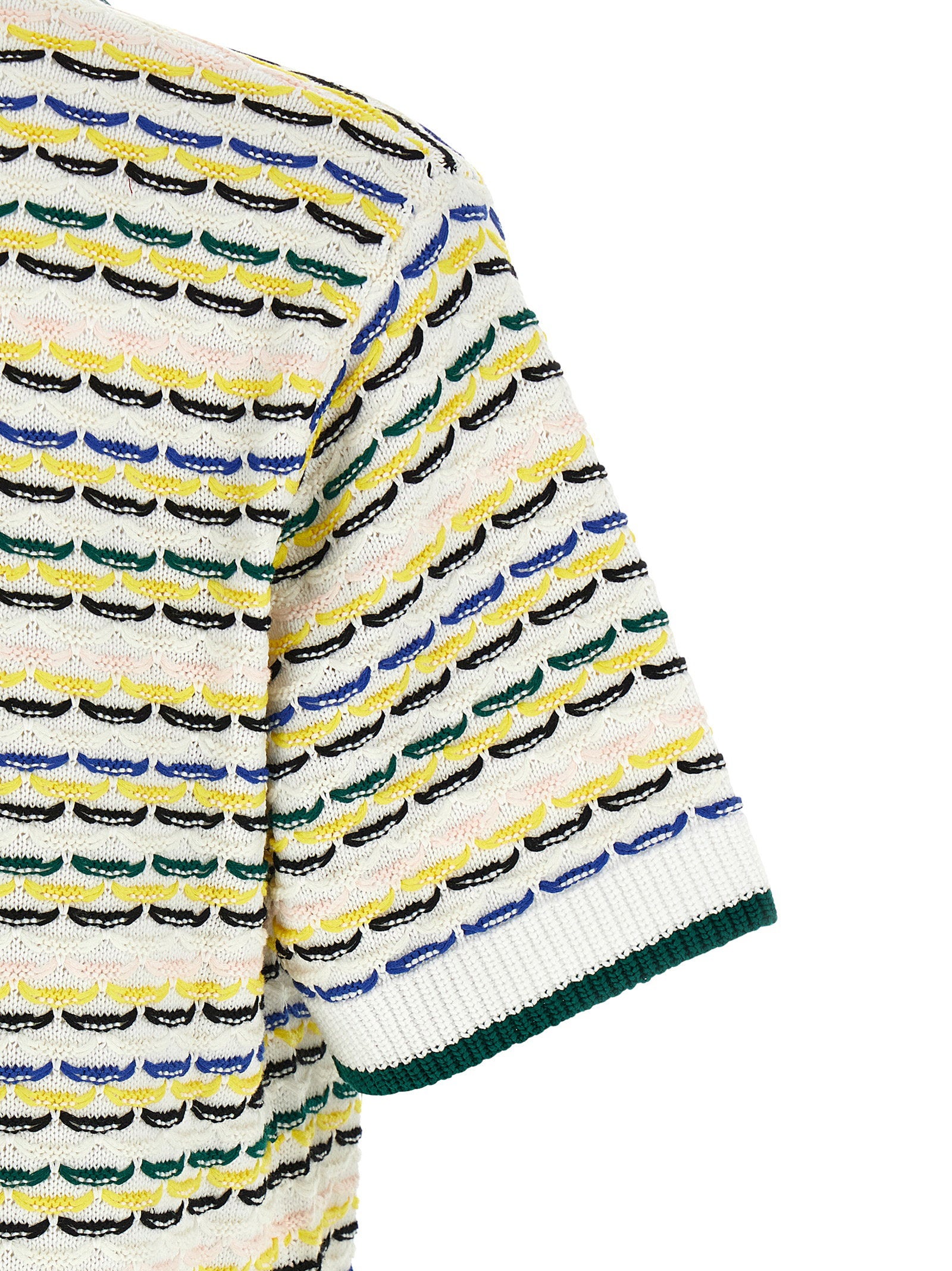 Casablanca Tuck Stitch Short Sleeve Shirt