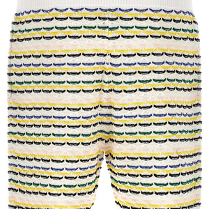 Casablanca Tuck Stitch Bermuda Shorts