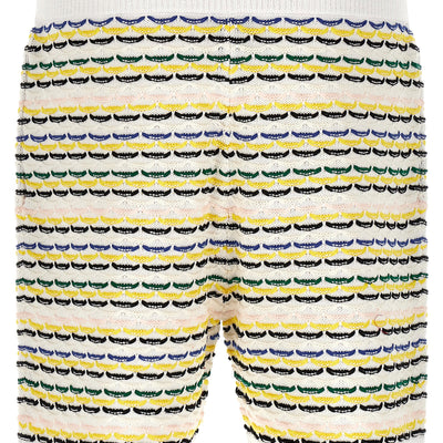 Casablanca Tuck Stitch Bermuda Shorts