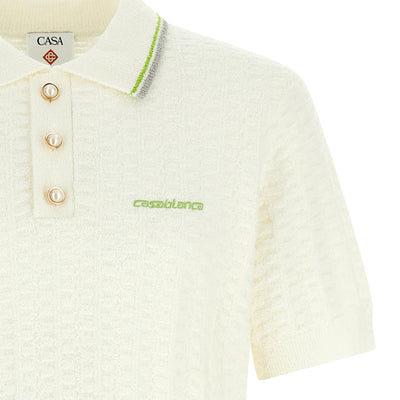 Casablanca Tennisbouclé Polo Shirt