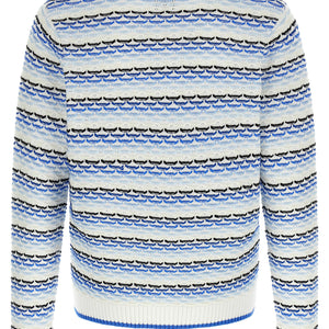 Casablanca Tuck Stitch Long Sleeve Polo Shirt