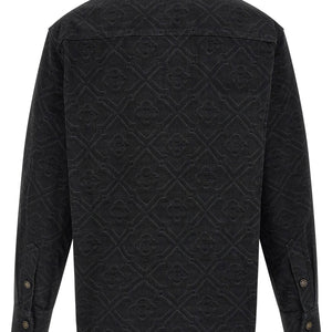 Casablanca Laser Monogram Denim Overshirt