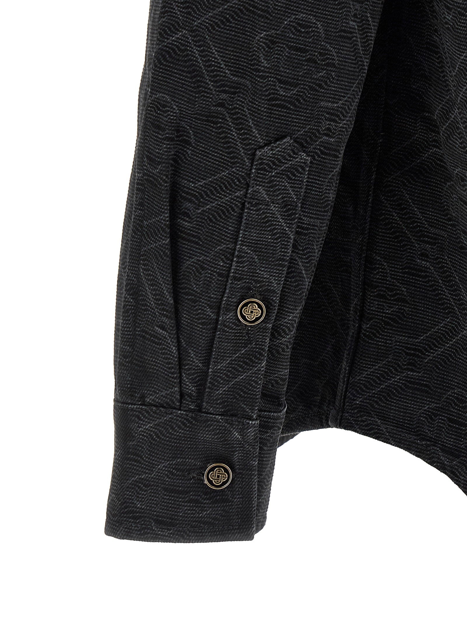 Casablanca Laser Monogram Denim Overshirt