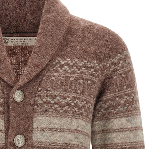 Brunello Cucinelli Nordic Jacquard Cardigan