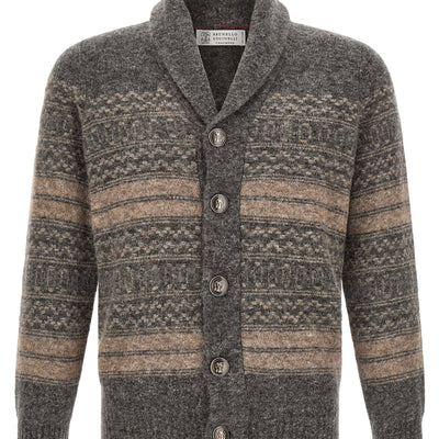 Brunello Cucinelli Nordic Jacquard Cardigan