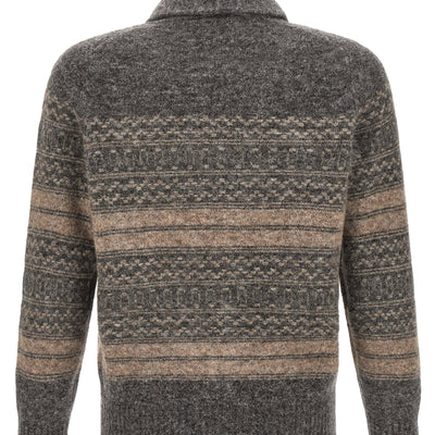 Brunello Cucinelli Nordic Jacquard Cardigan