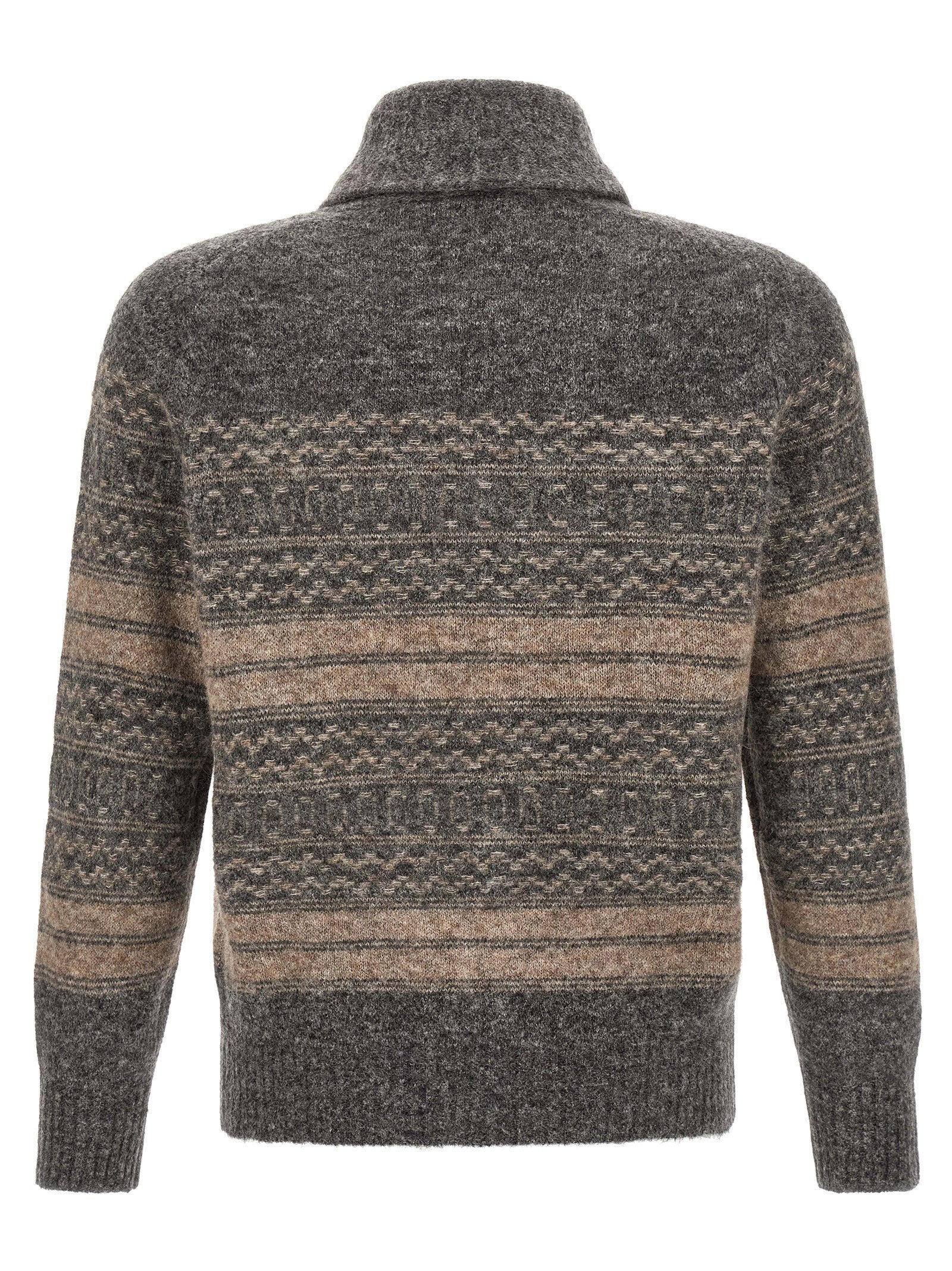 Brunello Cucinelli Nordic Jacquard Cardigan