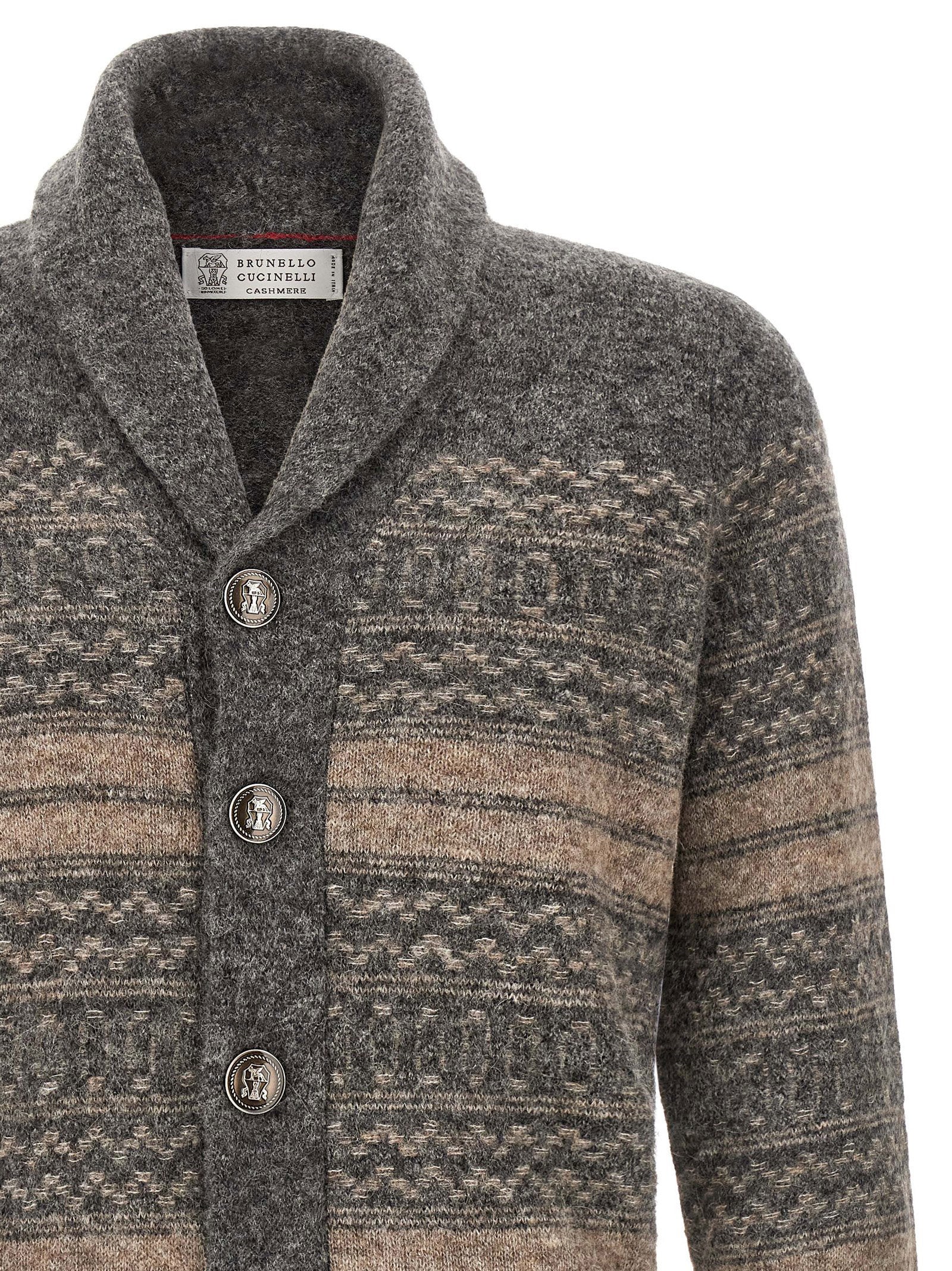 Brunello Cucinelli Nordic Jacquard Cardigan
