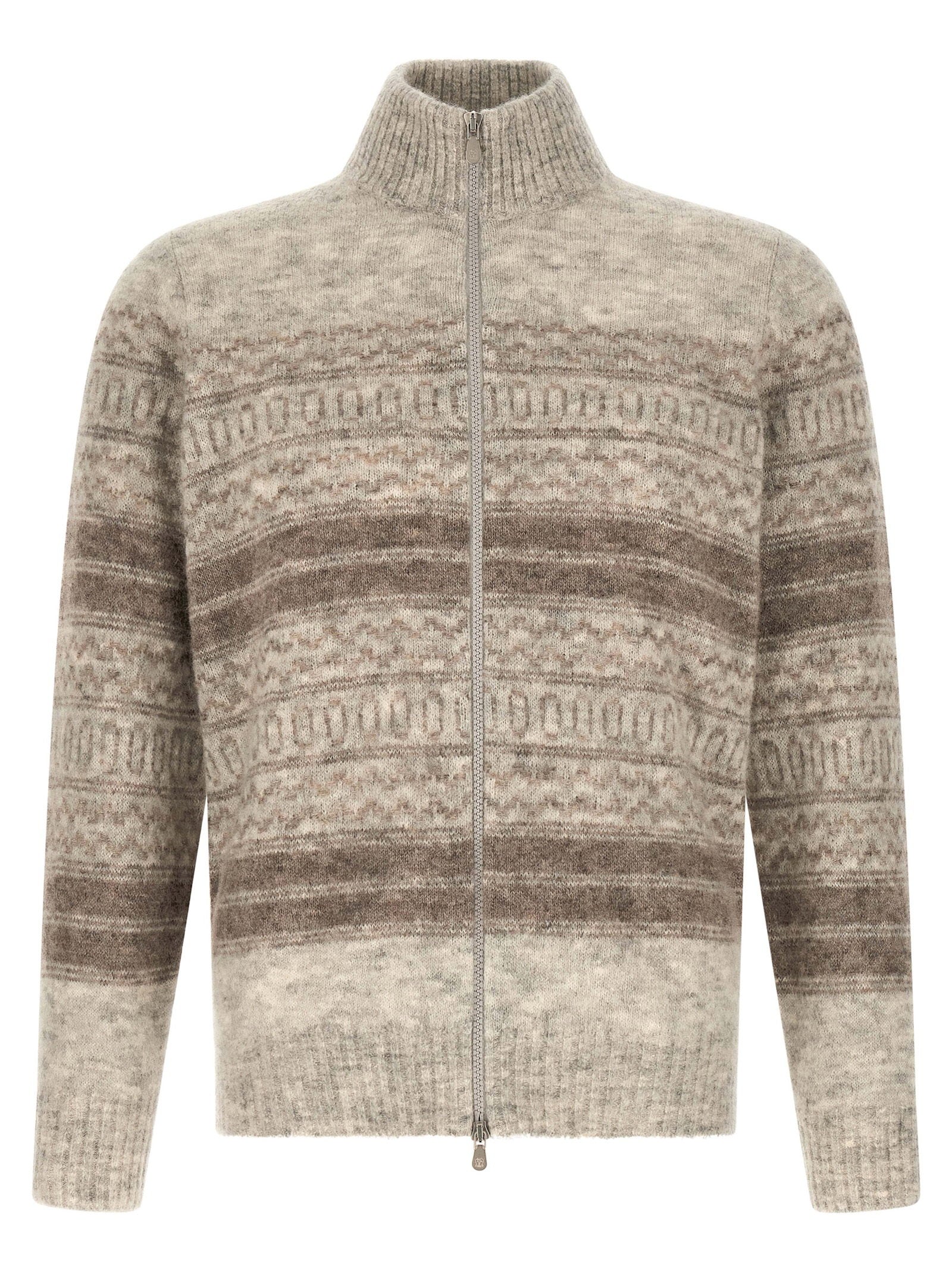 Brunello Cucinelli Nordic Jacquard Cardigan