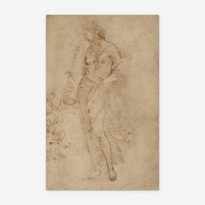 Female Figure with a Tibia Print by Raphael